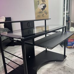 Realspace 47"W Mobile Tech Desk