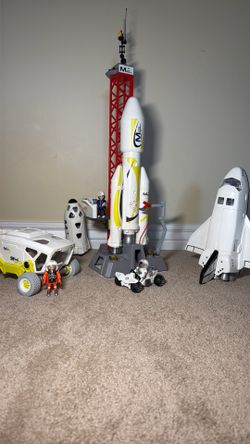 Playmobile - Space Set With RocketShip, Rover, and Characters
