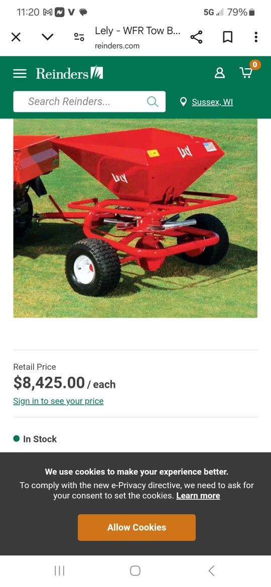 Fertilizer Or Broadcast Spreader Pull Behind