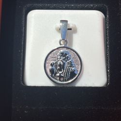925 Sterling Silver Confucius Pendant