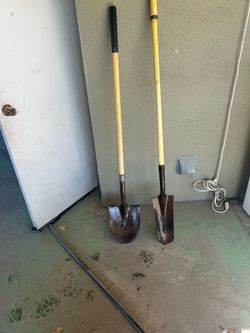 Two Long-Handle Shovels