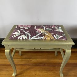 Hand Painted Vanity Bench 