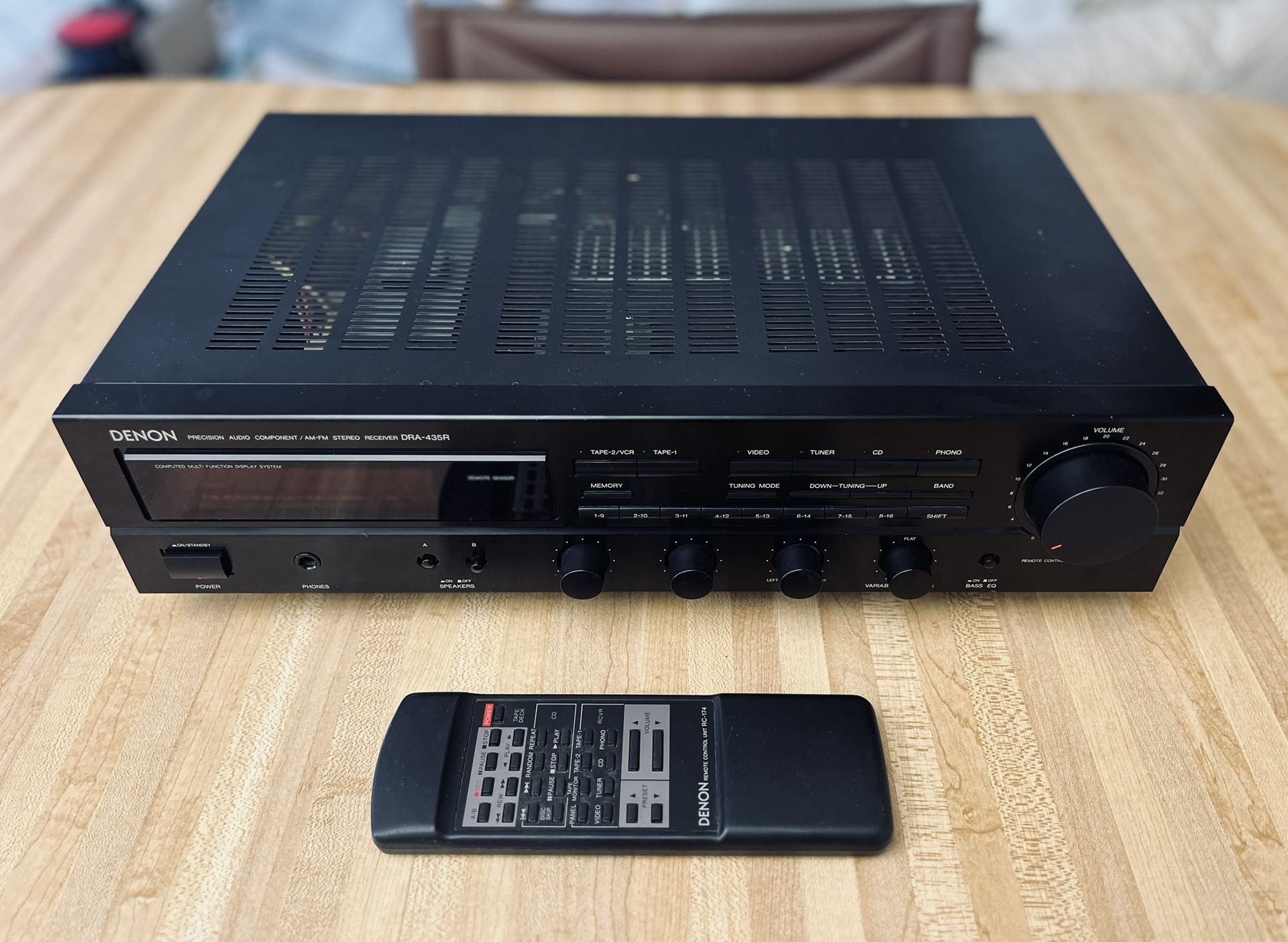Denon DRA-435R A/V Receiver w/ OEM Remote.
