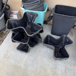 Stackable garden planter tower succulent strawberry