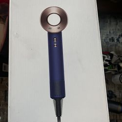 Brand New Dyson Supersonic Hair Dryer (blue And Gold) 