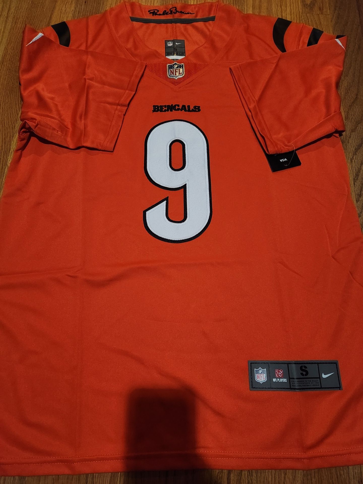 Cincinnati Tiger Cincinnati Bengals Rugby uniform No.9 Joe Burrow jersey male