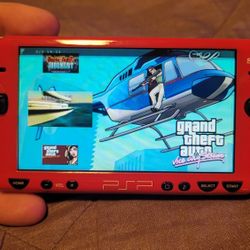 Playstation Psp 2000 Limited Edition Japanese Gundam Principality Of Zeon Mod--ded Video Game Console 