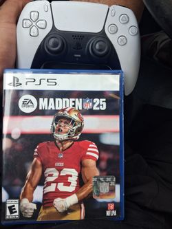 PS5 remote & Madden  game