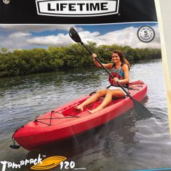 2 Lifetime Kayaks With Paddles