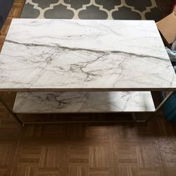 Coffee table- Marble And Gold 
