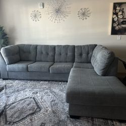 Gray Living Room Sectional Couch