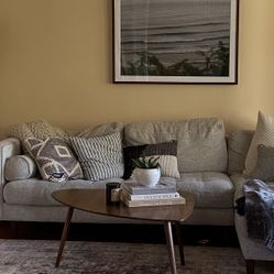 Article Amoeba 35" Coffee Table - Walnut