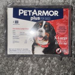 Pet Armor Plus Flea and Tick Treatment for X-Large Dogs - Pack of 3 Applications