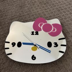 Hello Kitty Wall Decor Clock