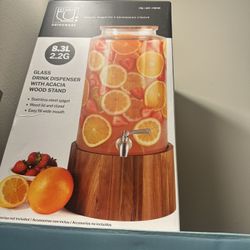 2.2 Gallon Glass Drink Dispenser