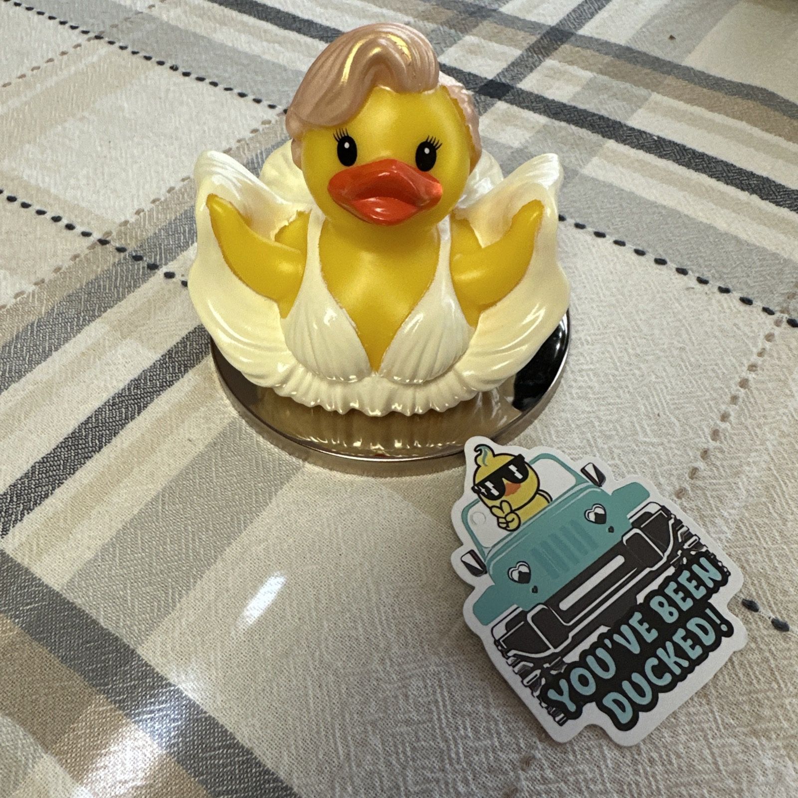 Marilyn Monroe rubber duck 3 inches