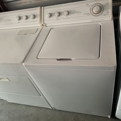 Whirlpool top load washer and dryer