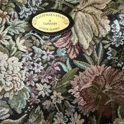 Vintage Kachemak Tapestry Homer Alaska Floral Tapestry shoulder bag