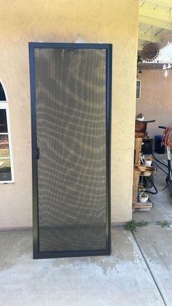 Bronze screen sliding doors 30” x 80” new