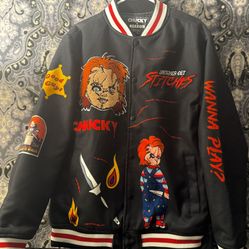 Reason X Chucky Men’s Varsity Bomber Jacket(Size L)
