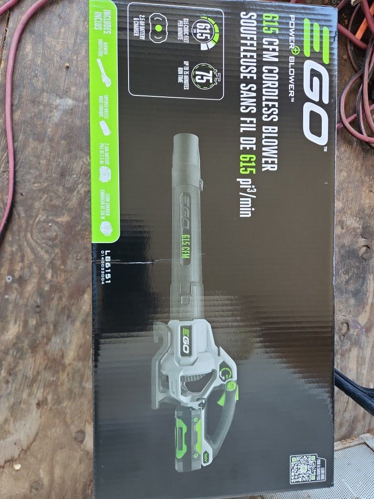 EGO POWER+ 56-volt 615-CFM 170-MPH Battery Handheld Leaf Blower 2.5 Ah
Item #(contact info removed) |
Model #LB6151