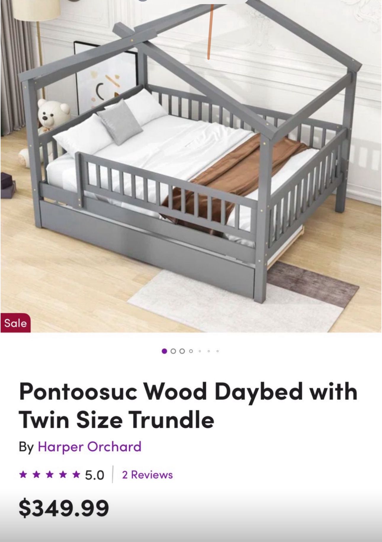 Wood Full Size Bed frame 