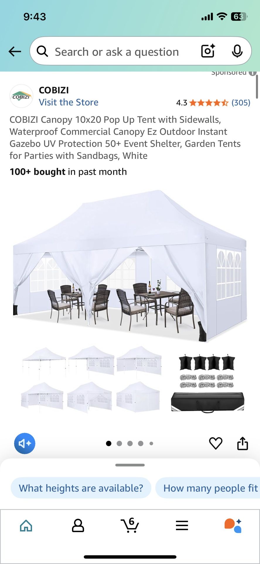 10x20 canopy