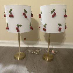 Cherry Gold Table Lamps