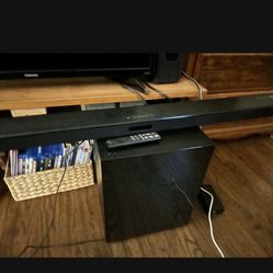 Samsung Sound Bar Wireless Sub Remote Like New 100 Firm  Don’t Use 