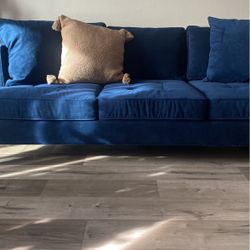 Macys Navy Blue Sofa & Loveseat 