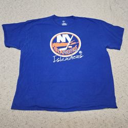 NHL New York Islanders T-Shirt Mens XXL Hockey Distressed Cotton Graphic Tee