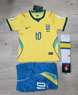 KIDS BRASIL NEYMAR WORLD CUP SOCCER JERSEY