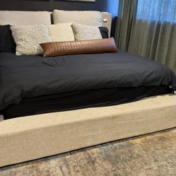 King Size Bed Frame With Mattress. 