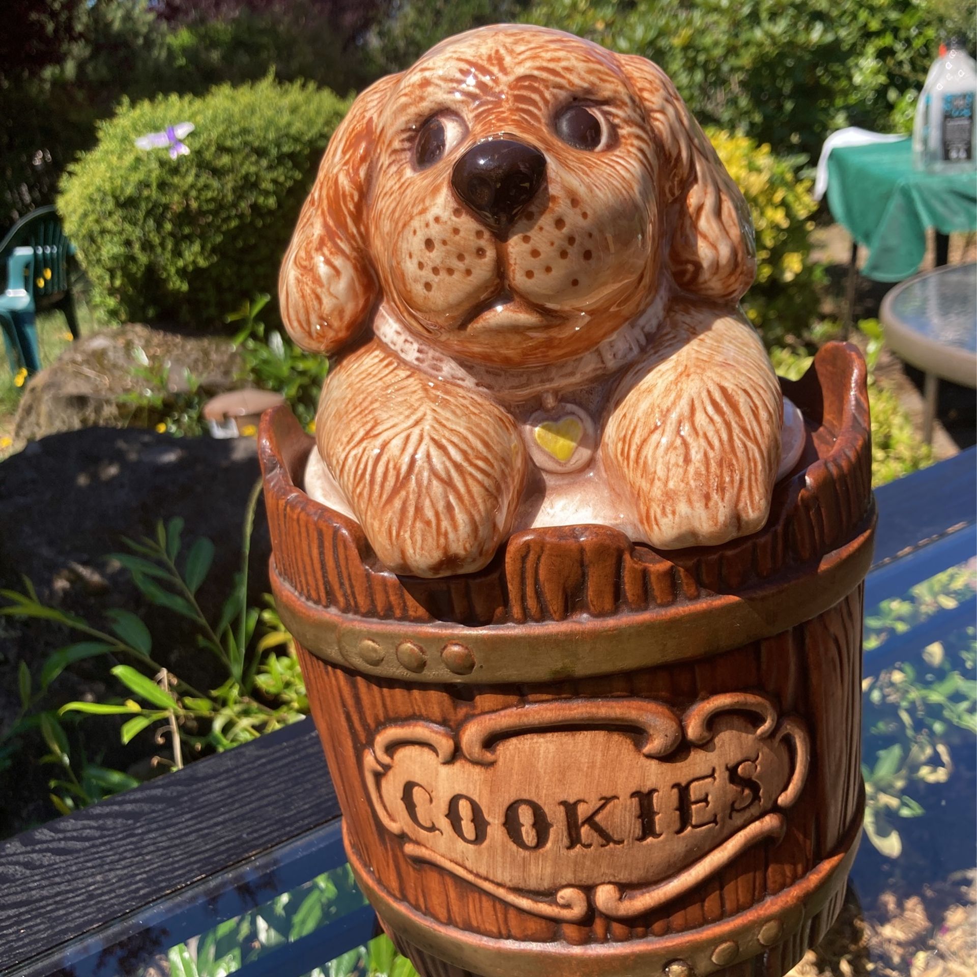 Golden Retriever Puppy Cookie Jar
