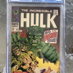 Incredible Hulk #102 (1968) CGC 6.5 — Origin of Hulk retold; 1st Issue Since #6