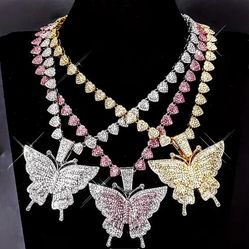 Butterfly Of Hearts Chain