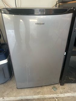 Dorm room size whirlpool refrigerator. 2 years old hardly ever used