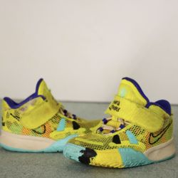 Nike Kyrie 7 Yellow Strike World People Toddler Sneakers Shoes CT4980-700 Sz 10c