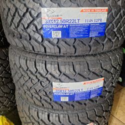 33/12/50/22/ RT $850 ATLANDER AT LT NEW FOUR TIRES