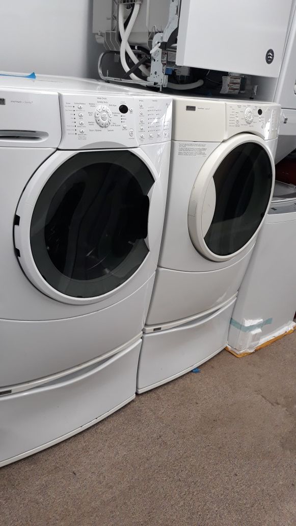 Front load washer and dryer set excellent condition