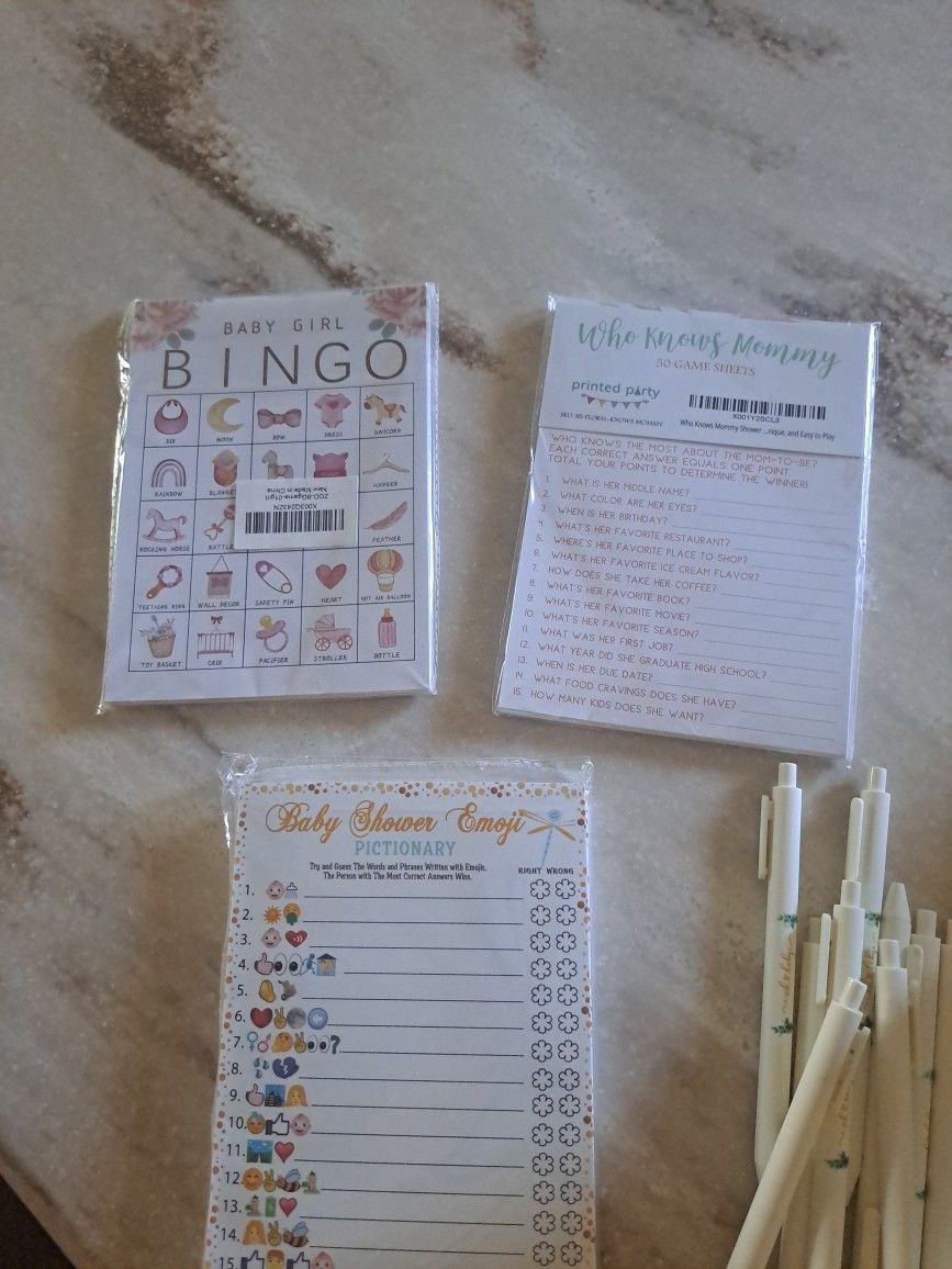 Baby Shower Games And Favors