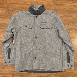 Patagonia Better Sweater Shirt Jacket Men’s L Shacket Fleece Stonewash
