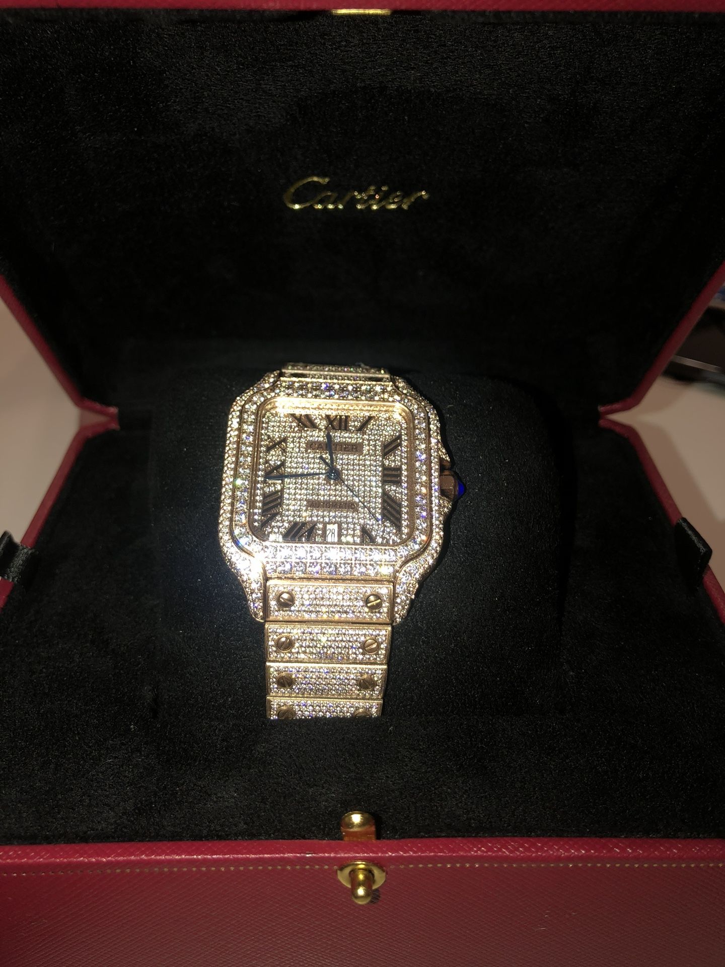 Cartier Santos Moissanite