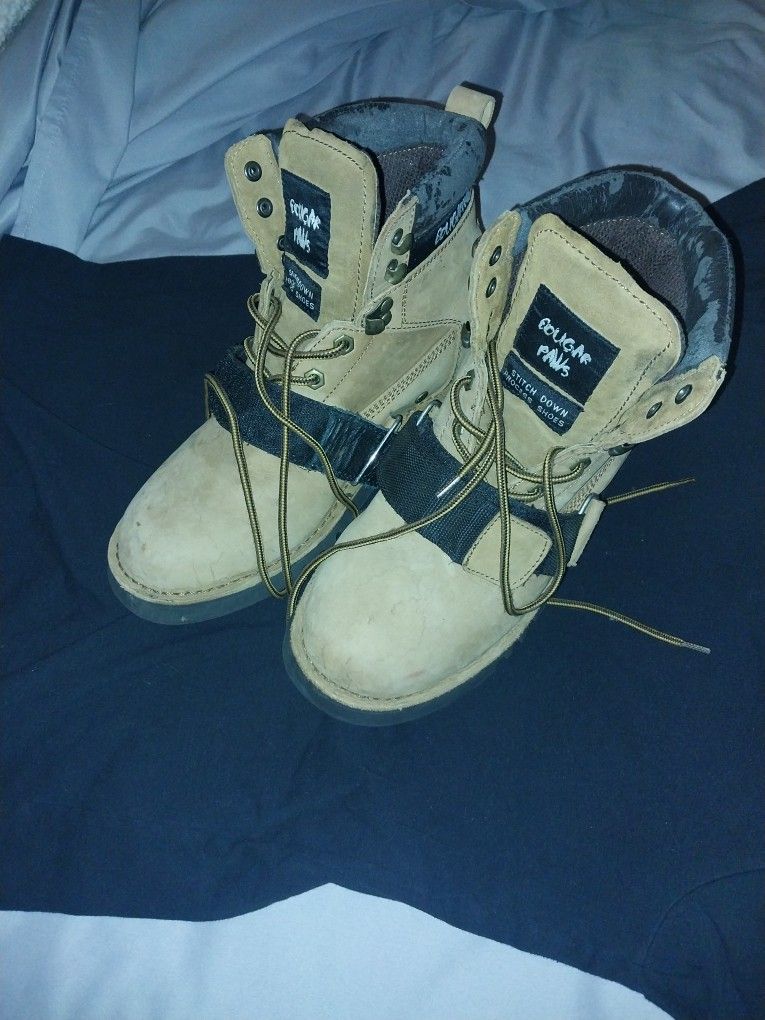 Cougar Paws Roofing Shoes Size Excellent Condition