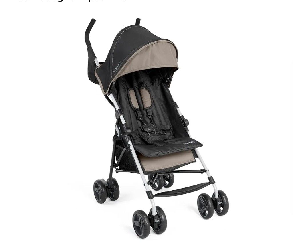 Ingenuity3D Mini Convenience Stroller – Lightweight Stroller with Compact Fold, Multi-Position Recline, Canopy with Pop Out Sun Visor – Umbrella Strol