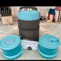 Vintage New Tupperware Meals Solutions  Insulated Bag Lunch