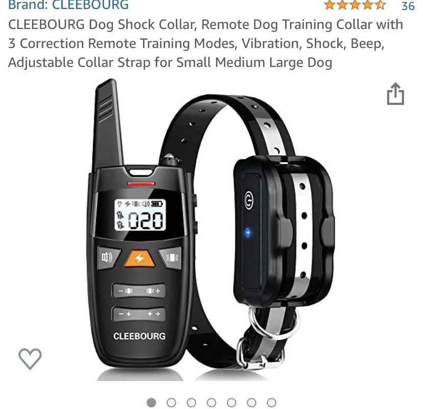 BRAND NEW Cleebourg Dog Training Collar With Remote
