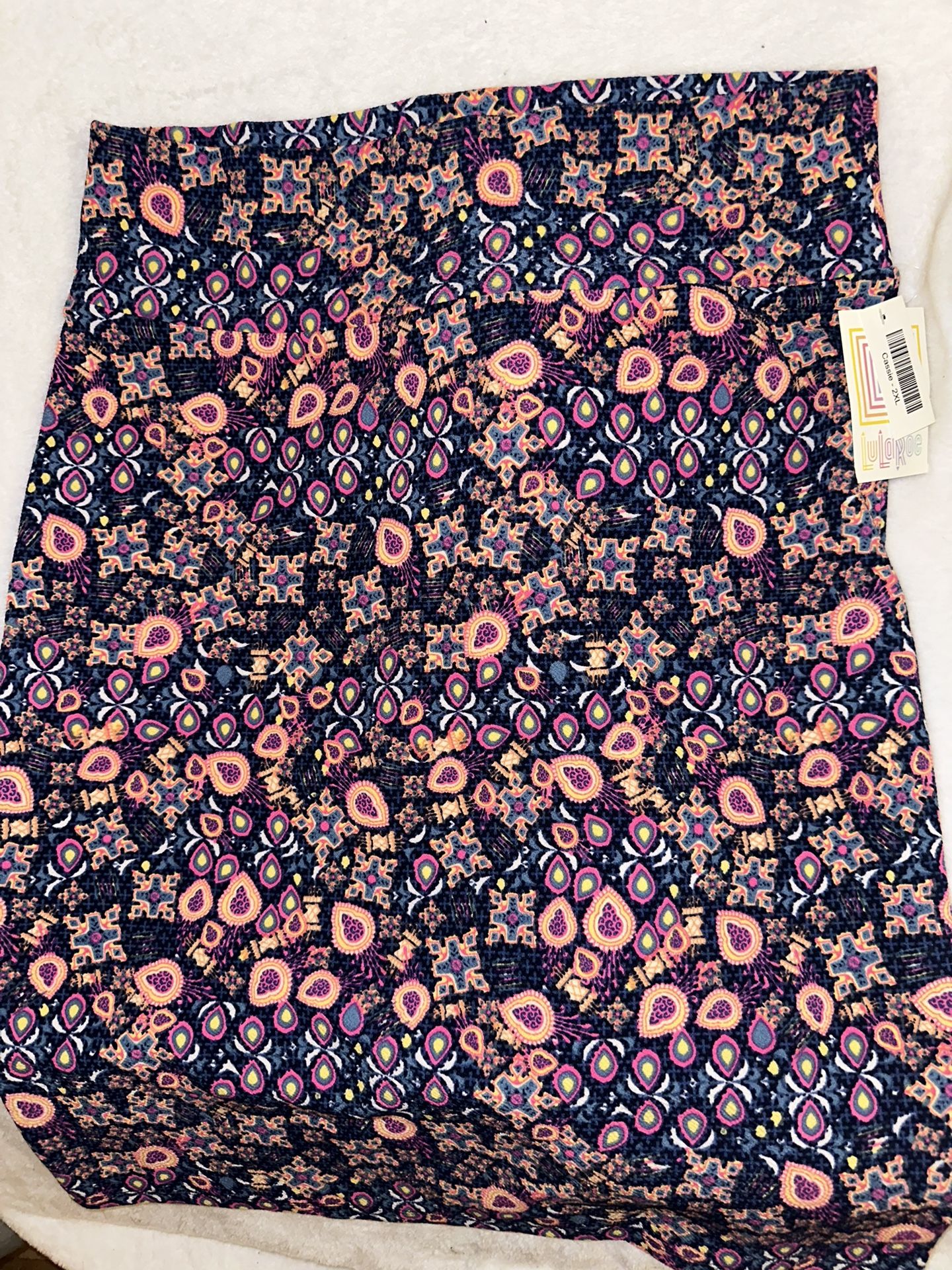 Lularoe Patterned Cassie Skirt 
