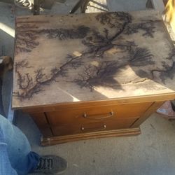 Fractured End Table