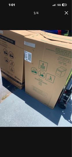 White GE Washer/Dryer Set